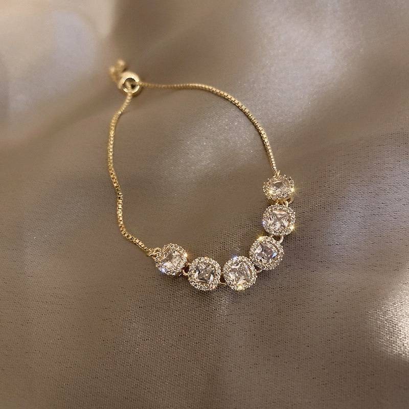 Bracelet Gifts Wedding Crystal Women Jewelry Silver Crystal Cubic Gifts