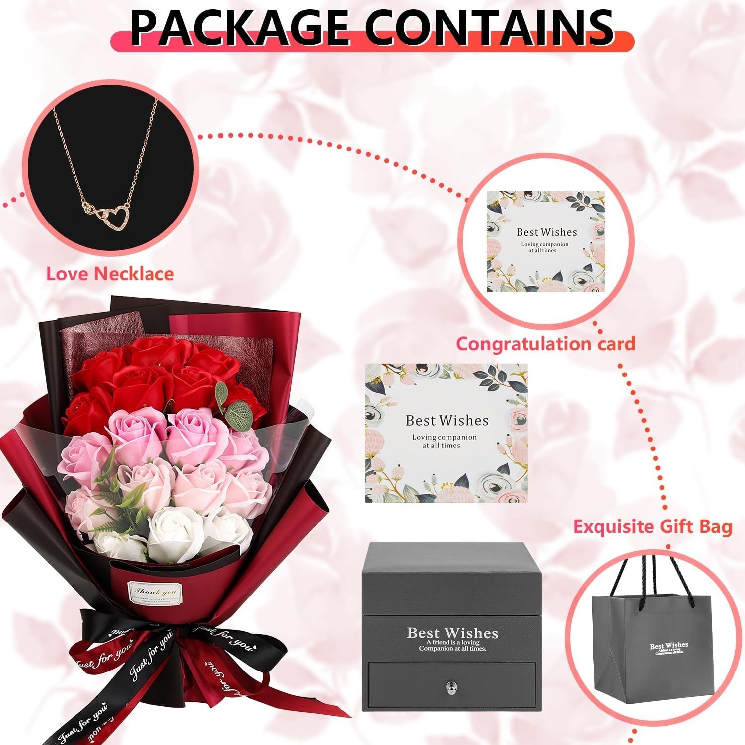 Romantic Love Anniversary Birthday Wedding Valentines Gifts for Wife Girlfriend