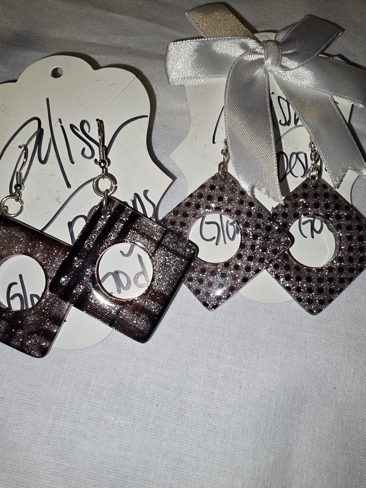 Earrings , 2 sets, handmade , 2 for the price of one