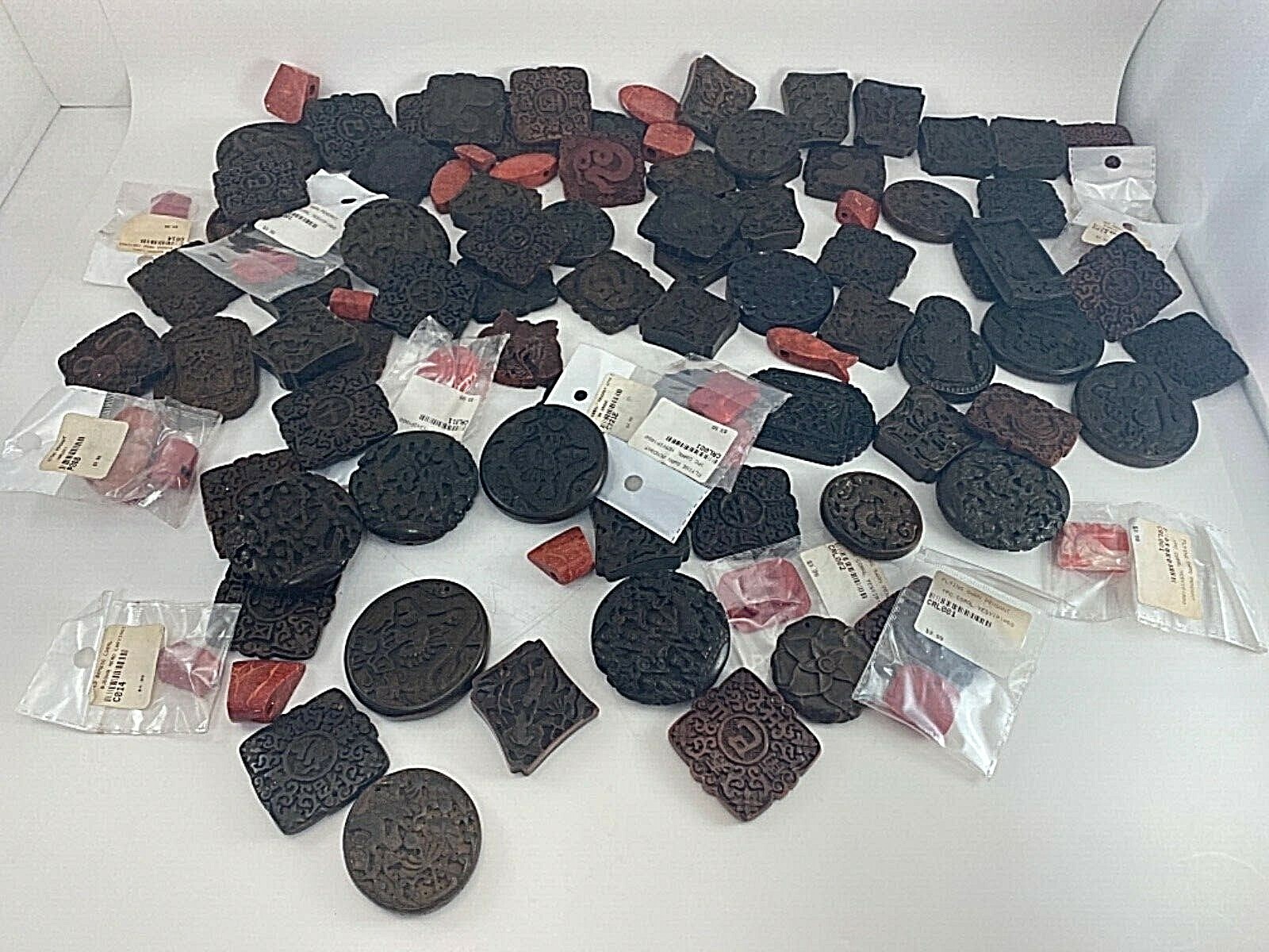 100 ~ Lot of Various Pendants ~ Sizes Colors Shapes and Styles Vary ~ Box 294G