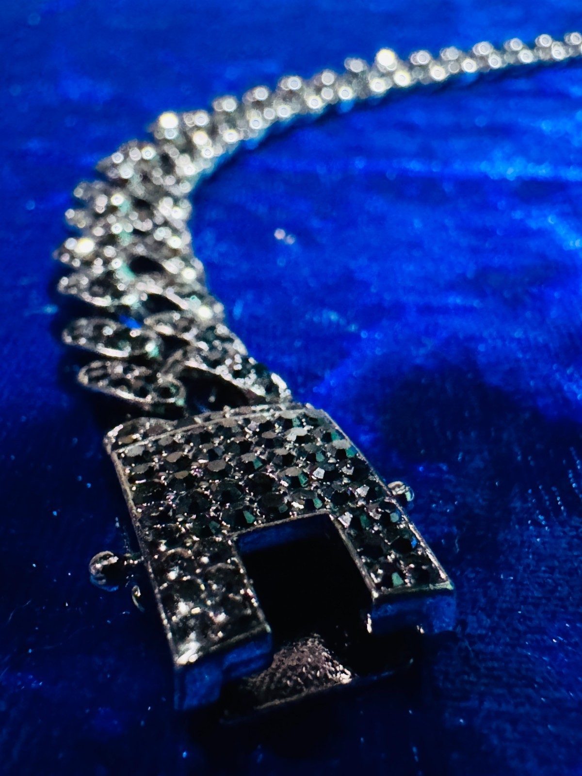 Cuban Link Chain Necklace Rhodium Black on Black Iced Cubic Zirconia 14mm 18″