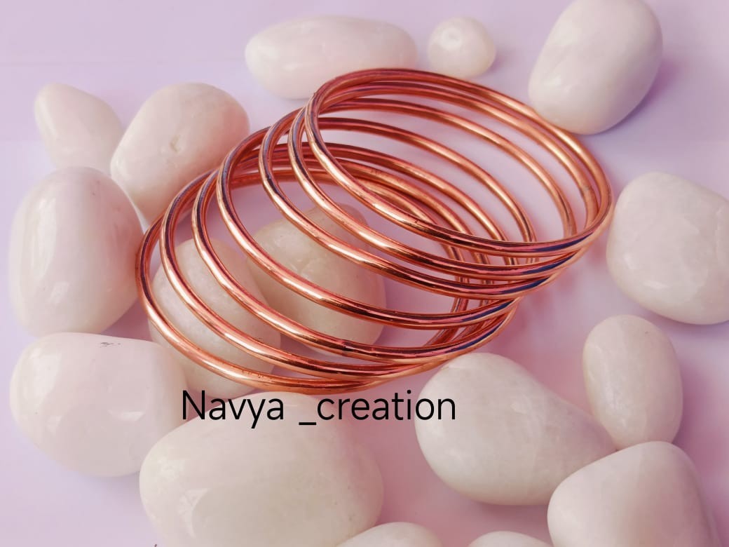 Pure Copper Bangles ,7 Set of Bangles ,Copper Jewery Bangle, Copper Bangle Set