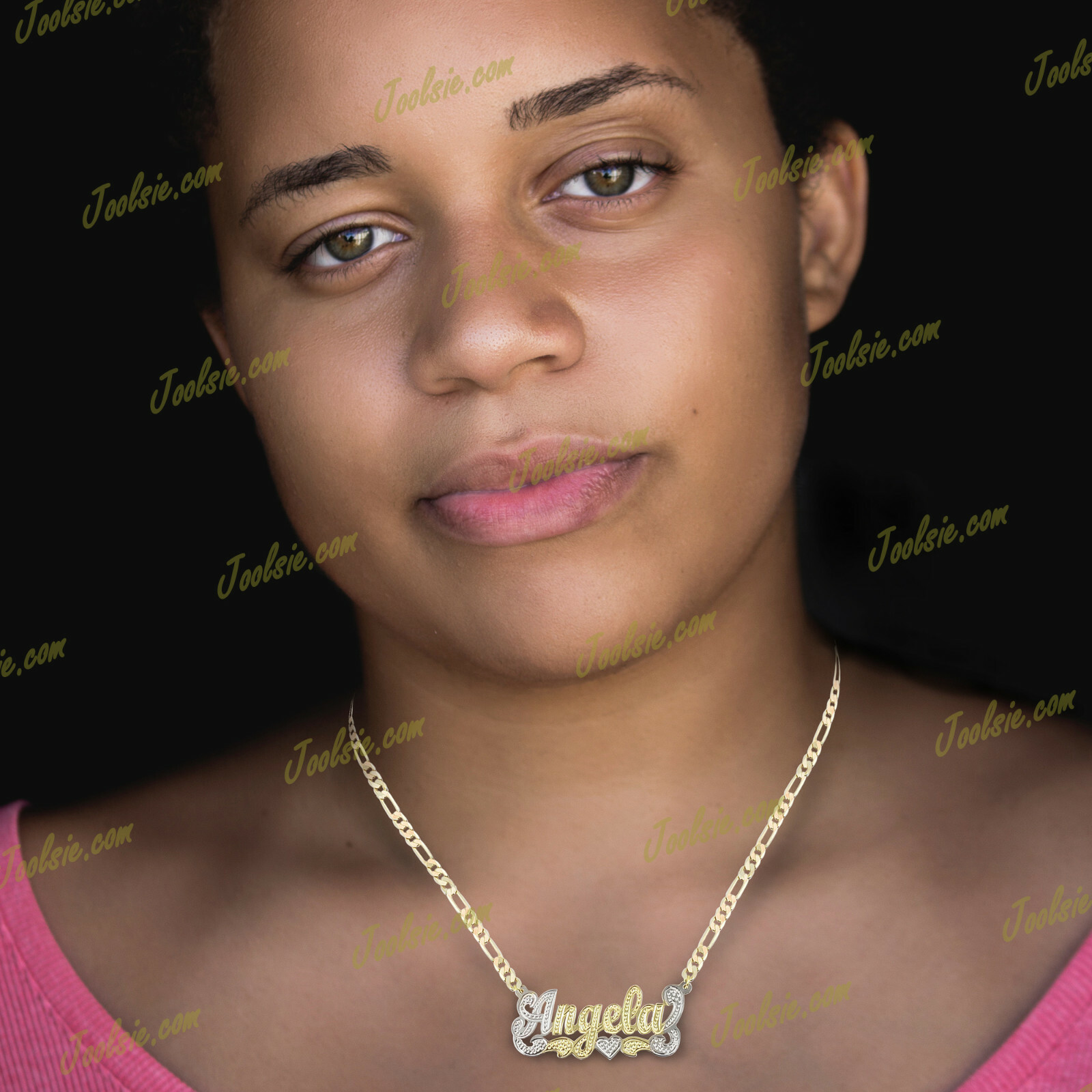 Personalized Gold Plated / 2TONE / SILVER SINGLE Name Plate Necklace ANY NAME