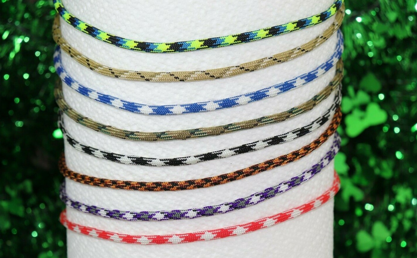 Braided Choker Necklace Bracelet Anklet Silver Lobster Clasp Paracord 4mm USA