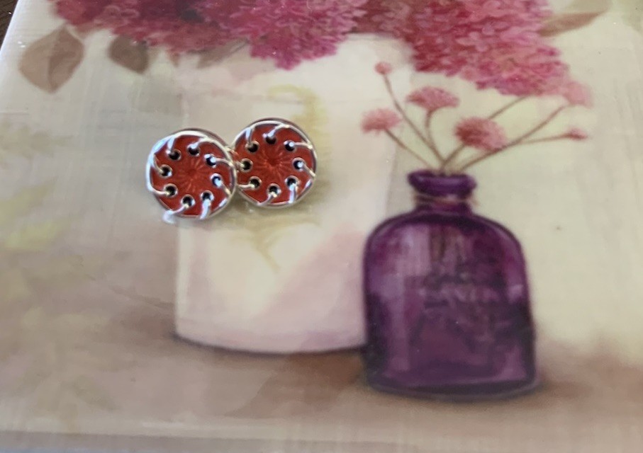 kameleon jewel pop Sterling red Swirl 2 Available Pendant Not Included