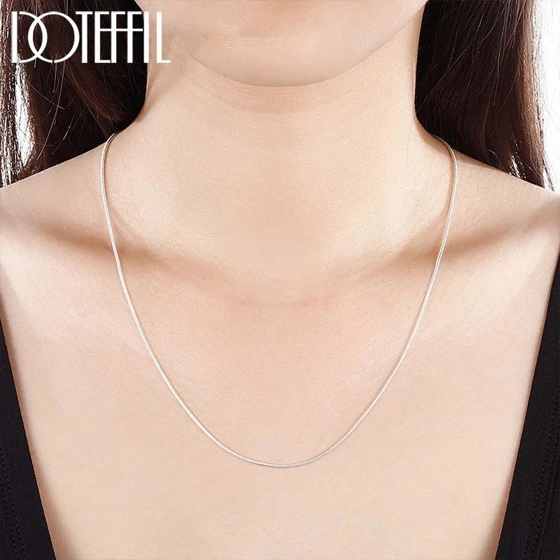 10pc Wholesale 925 Sterling Silver Necklace 1.2 mm Snake Chain Link Bulk Lot