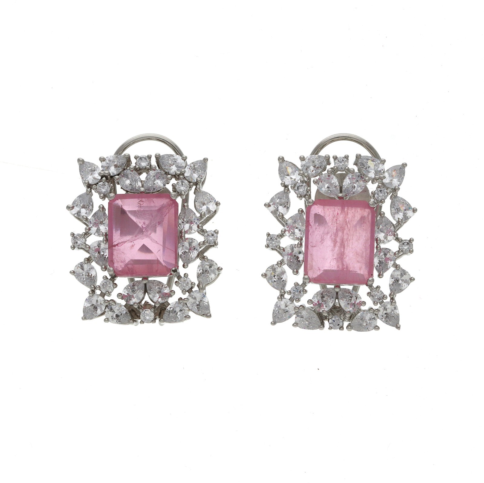 Luxurious Cubic Zirconia for Earrings with Brilliant CZ Accents