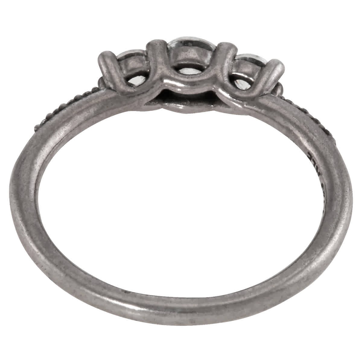 Pandora Clear Three-Stone Ring- Size 50 (5 US)