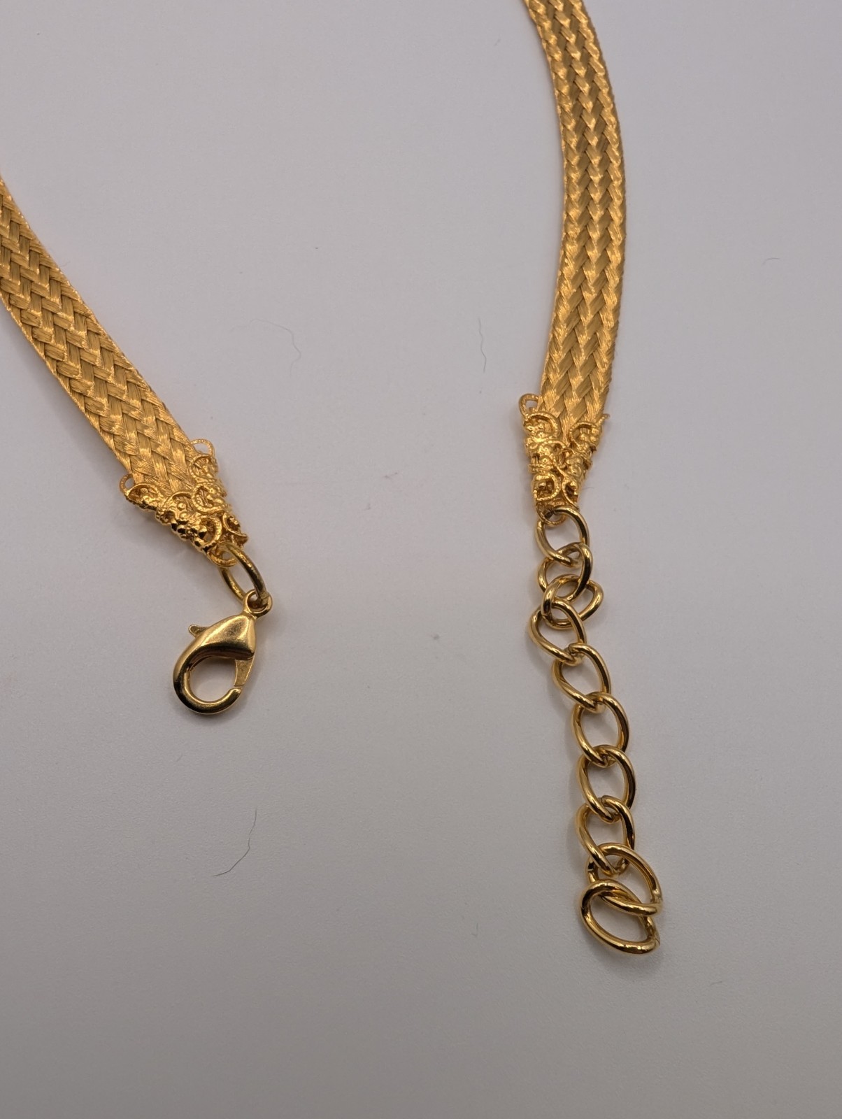 Carol & Stelios Paraskavas 24K Gold Plated Mesh Hercules Knot Necklace