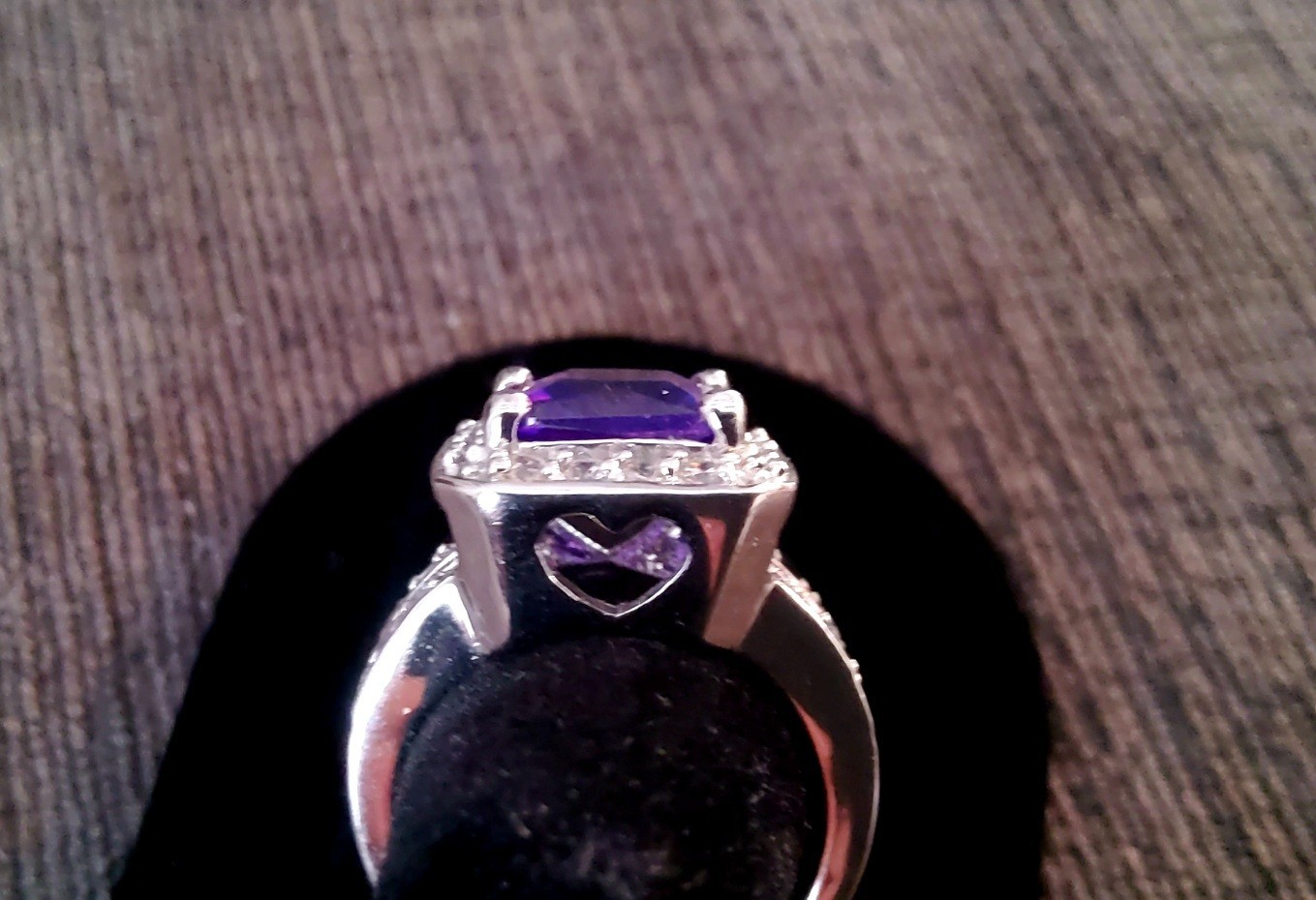 Park Lane HOSTESS TANZANITE PURPLE RING – Sparkling PURPLE CZ w/CLEAR – SZ 8