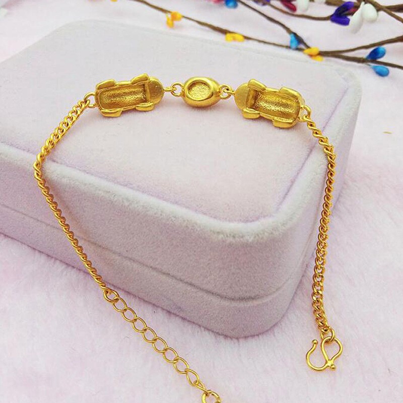 Brave set 22K 23K 24K Thai Baht Gold Filled Yellow GP Necklace
