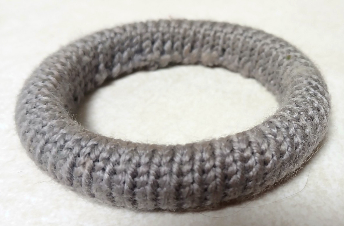 Set of 3 Vintage Woven Wrapped Sweater Bangle Bracelets Teal, Green & Gray