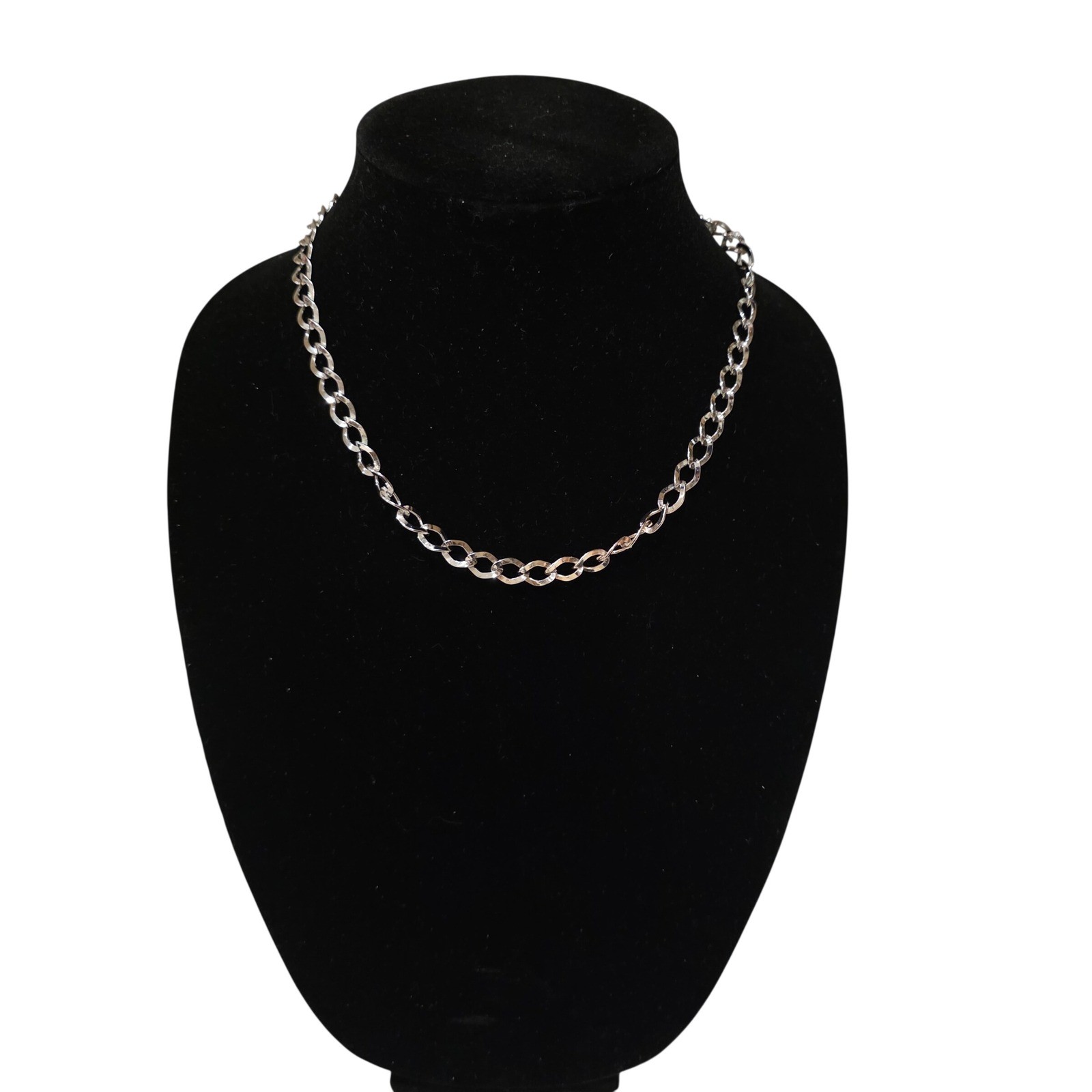 18″ Men Women Silver Tone Link Chain Necklace Classic Elegant Everyday Wear 18g.