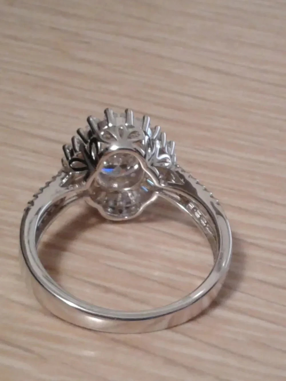 BJH048 Oval,Round & Baguette Bella Luce Center Design Halo Ring 4.28ctw. Size 10
