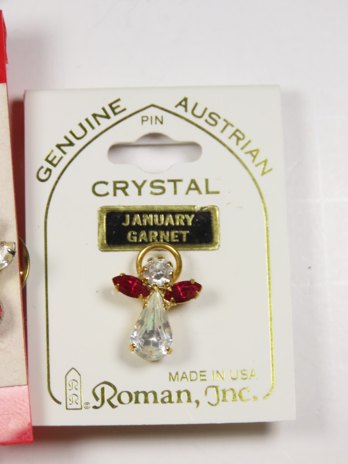 Christmas Lapel Pins Genuine Austrian Crystal Roman Inc 9 Gorgeous Vintage C5415