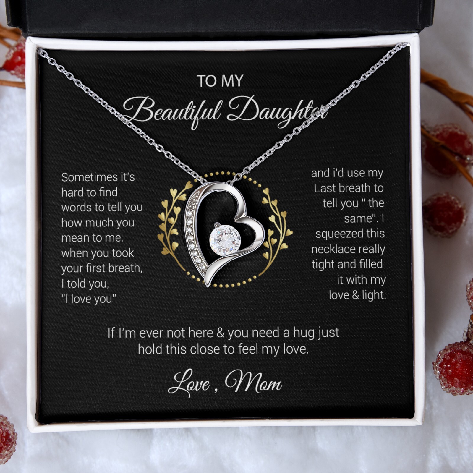 To My Beautiful Daughter Gift For Daughter From Mom, Daughters Birthday