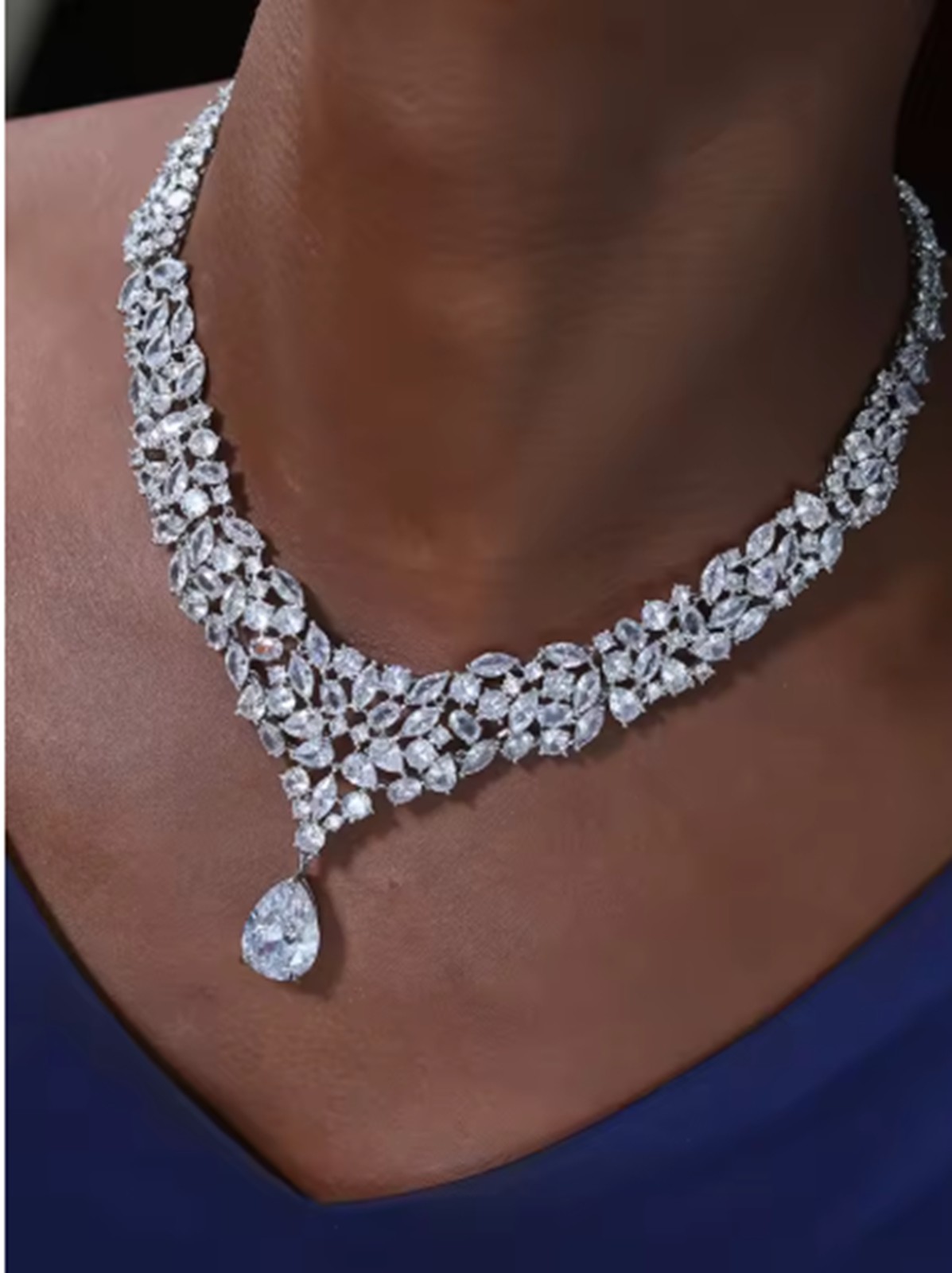 Premium Bridal wedding Jewelry Sets Necklace Engagement Dinner Party Prom