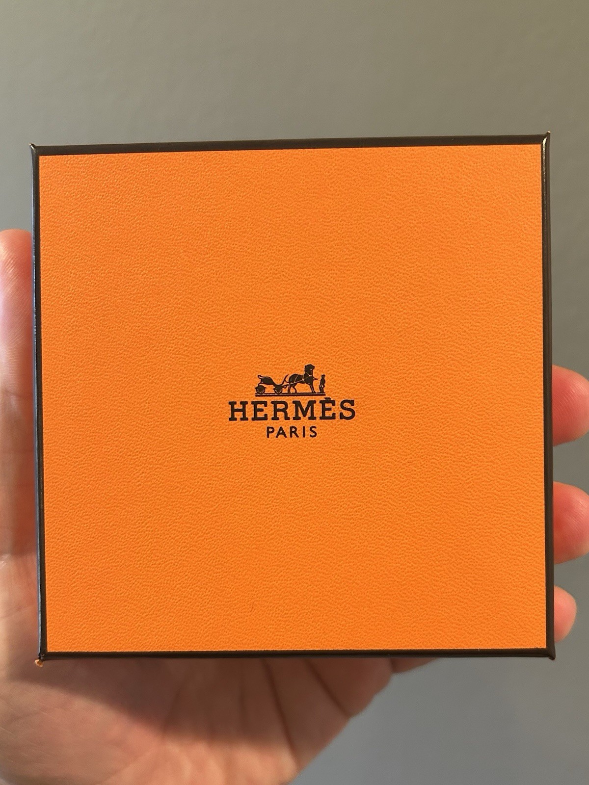 HERMÈS Clic H Enamel Bracelet Ultramarine Blue Palladium Plated Sz T6