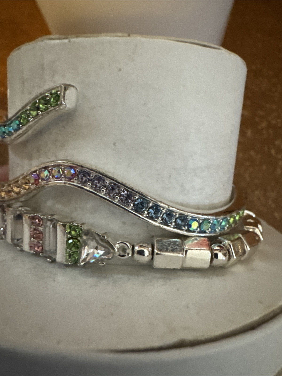 BOMB PARTY SPRING 2024 STACKS RBP6923 AFTER THE RAIN RAINBOW SILVER PLATING