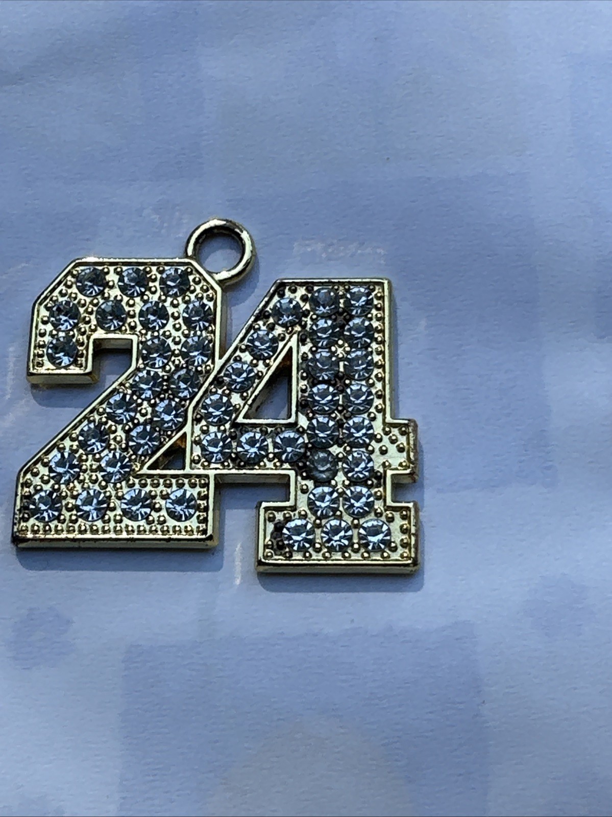 2024 Graduate Golden With Rhinestone Pendant