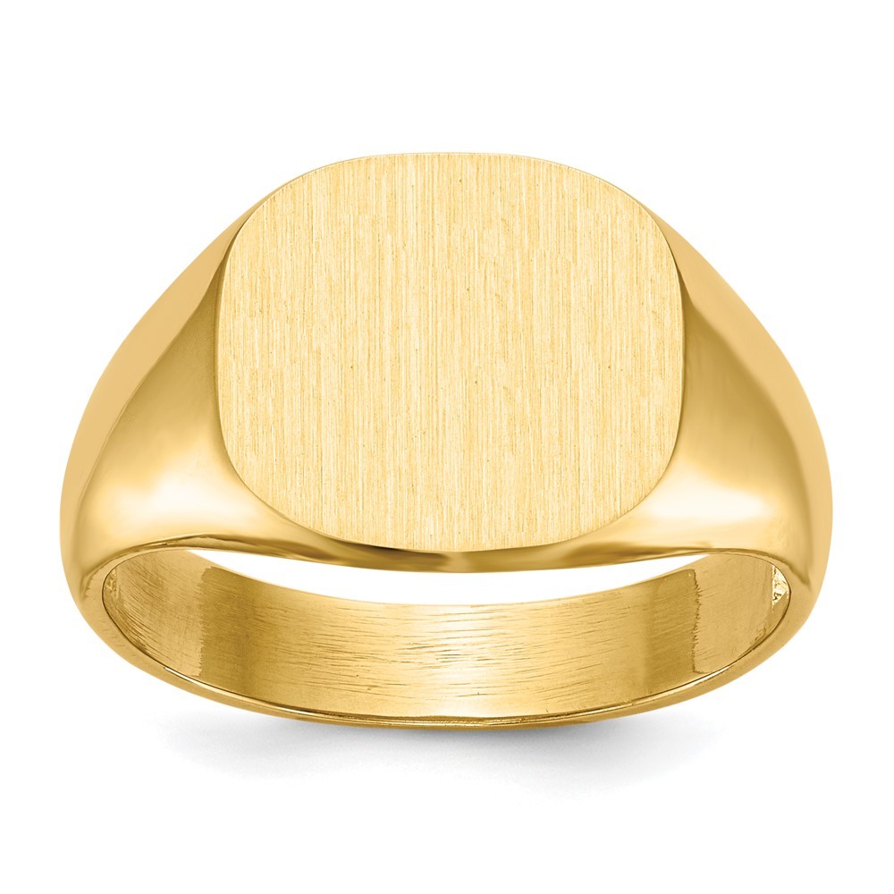 10ky 12.0×13.5mm Open Back Men’s Signet Ring