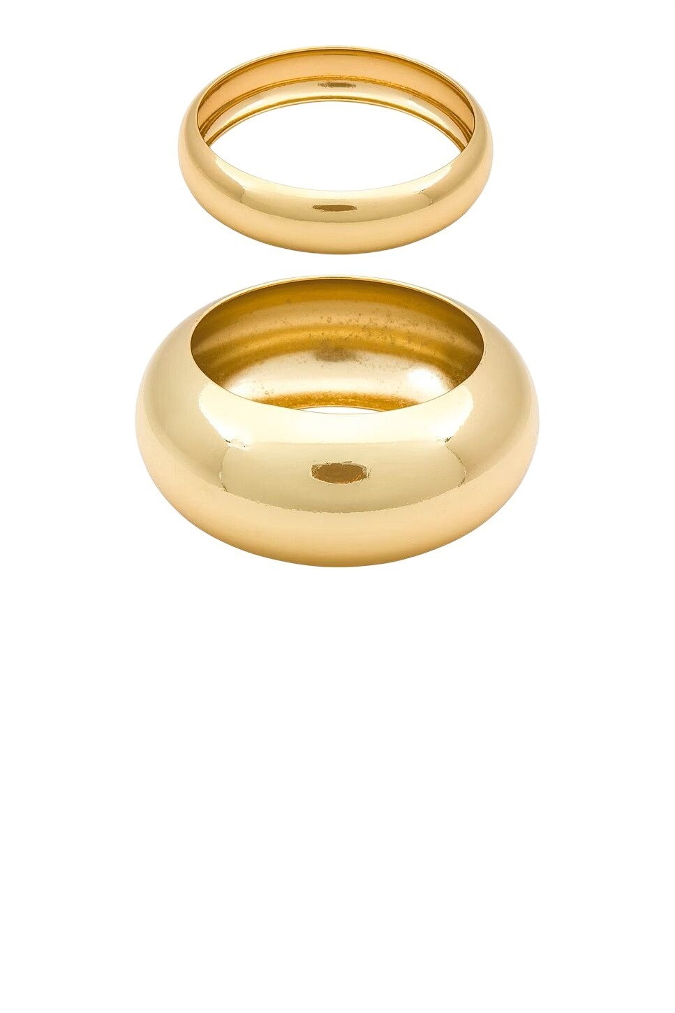 8 Other Reasons Bangle Bracelet Set in Gold One Size Womens