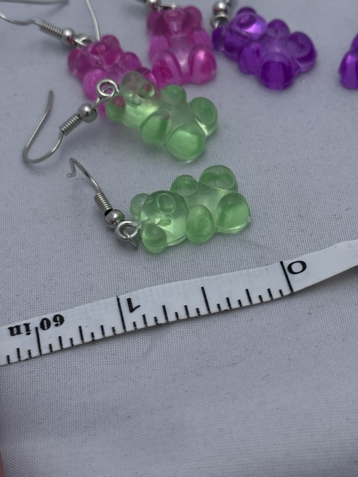 Gummy Bear Earrings 3 Pack Fun Candy Girl Dangle Drop Women Eclectic