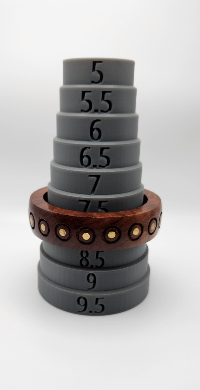 Wood and Brass Boho Style Bangle Bracelet