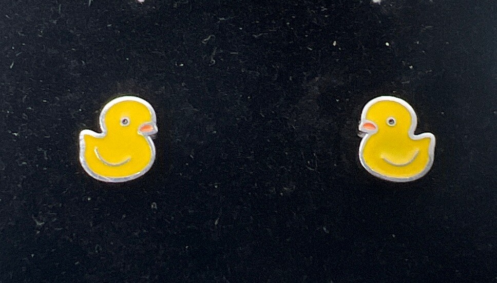 Baby Duck Stainless Steel Tiny Stud Earrings New