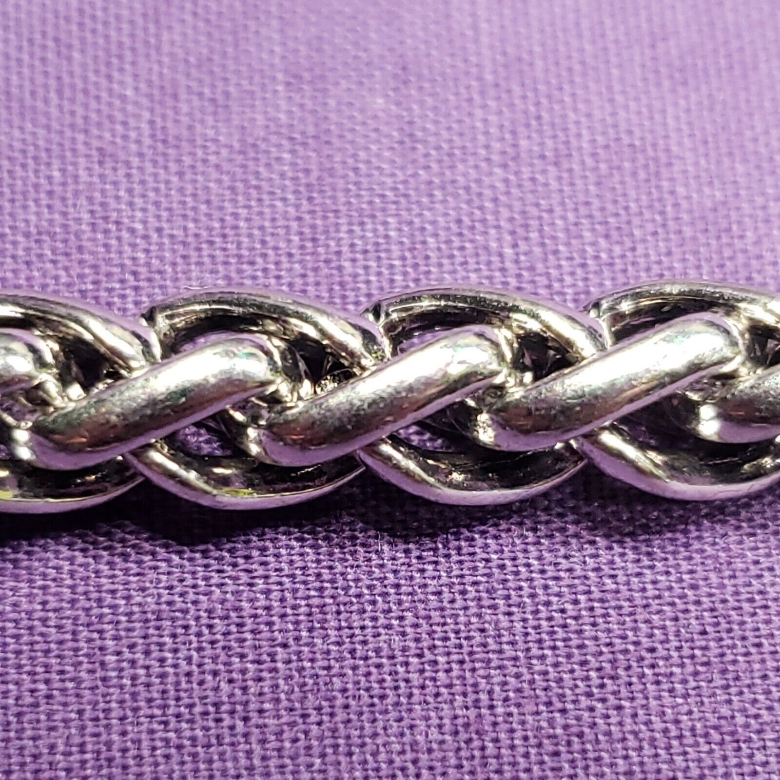 Inspired Silver Braided Chain Bracelet w/ “13.1” Half Marathon Charm, on card