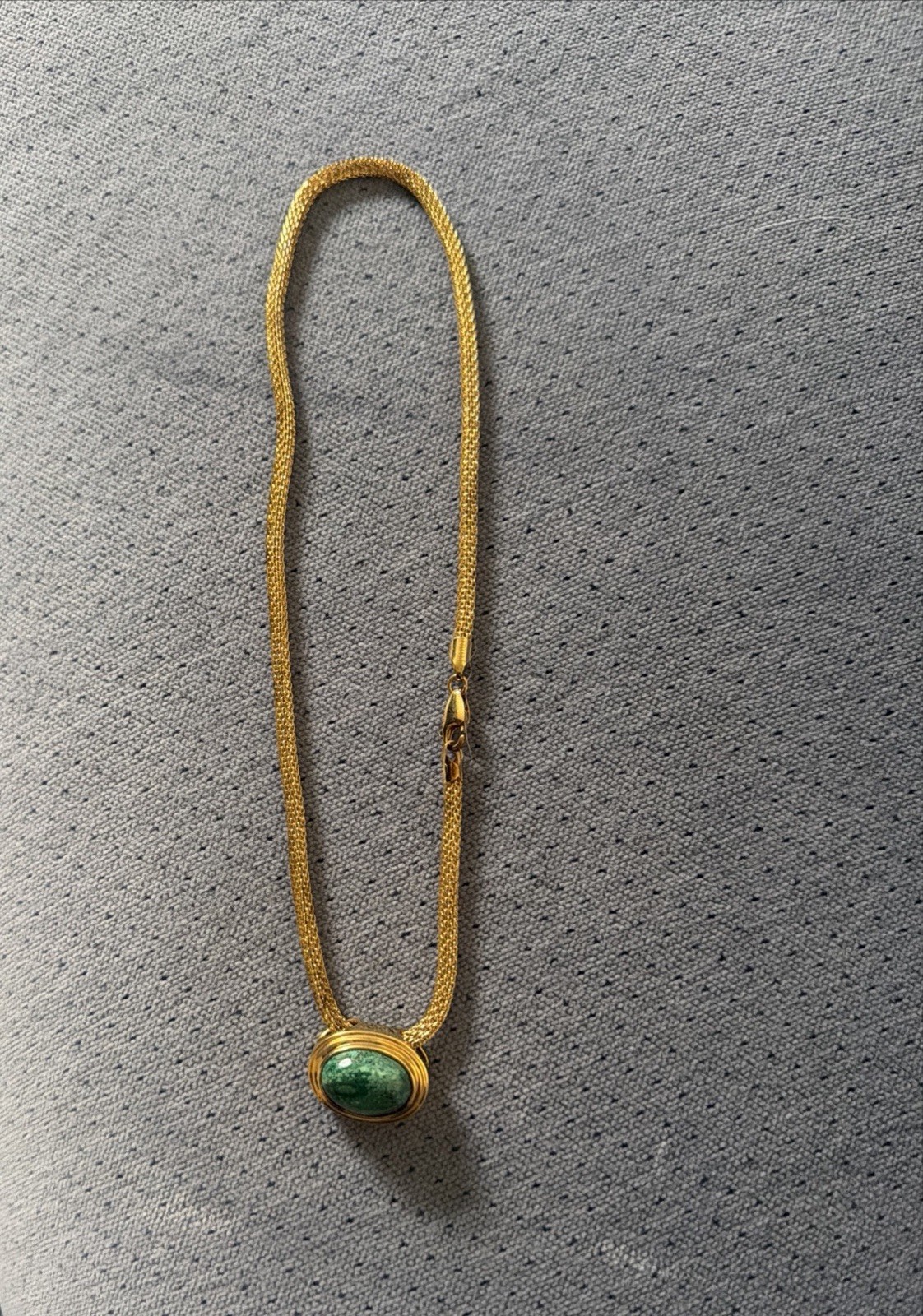 Vintage Made in Italy Gold over 925 Silver Turquoise pendant necklace
