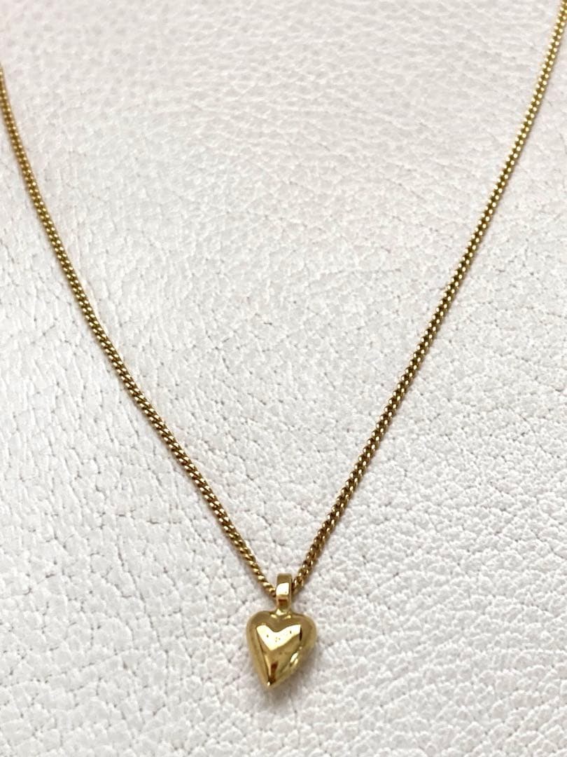 Saint Laurent Heart Necklace Gold