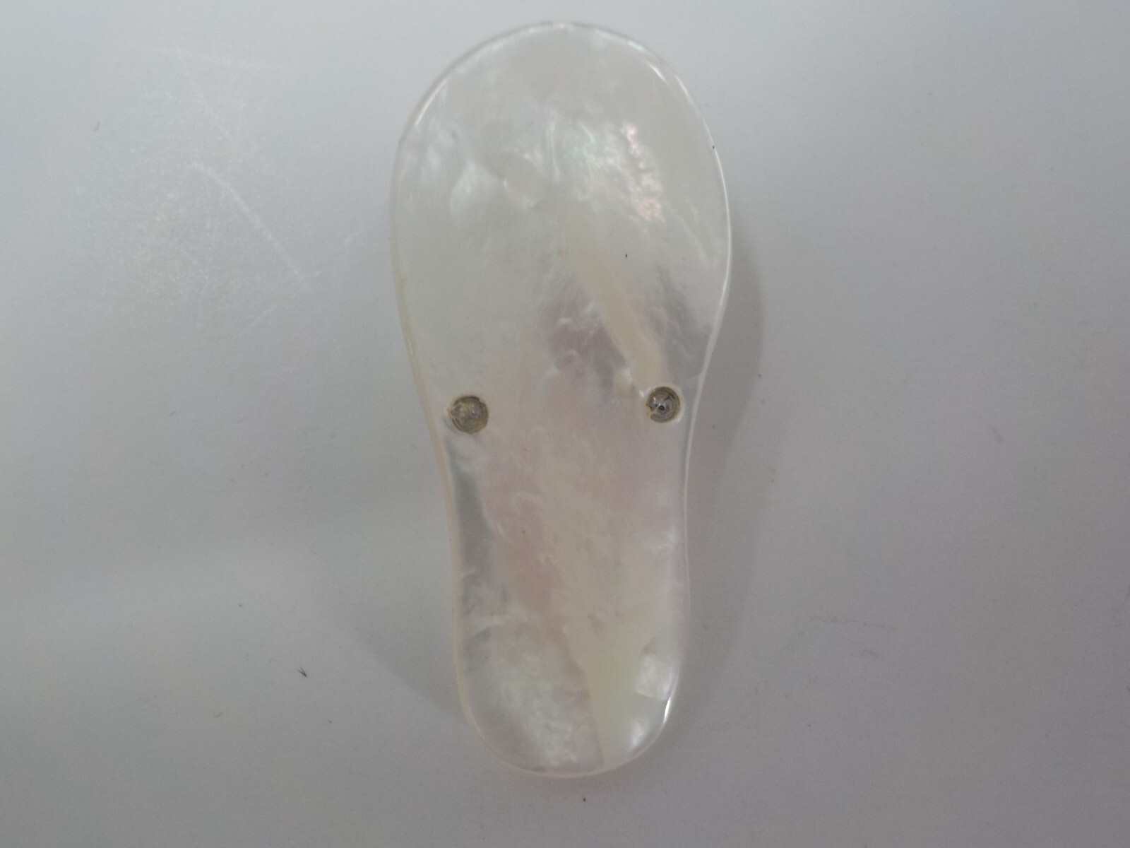 Small Jeweled Charm Pearl Color Sandal with Pink Faux Diamonds Slipper Flip Flop