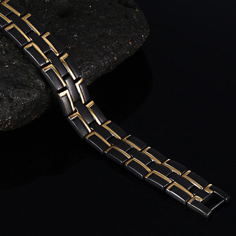 Black Energy Health Care Magnetic Theraphy Bracelet Men Power Chain Pain Relief