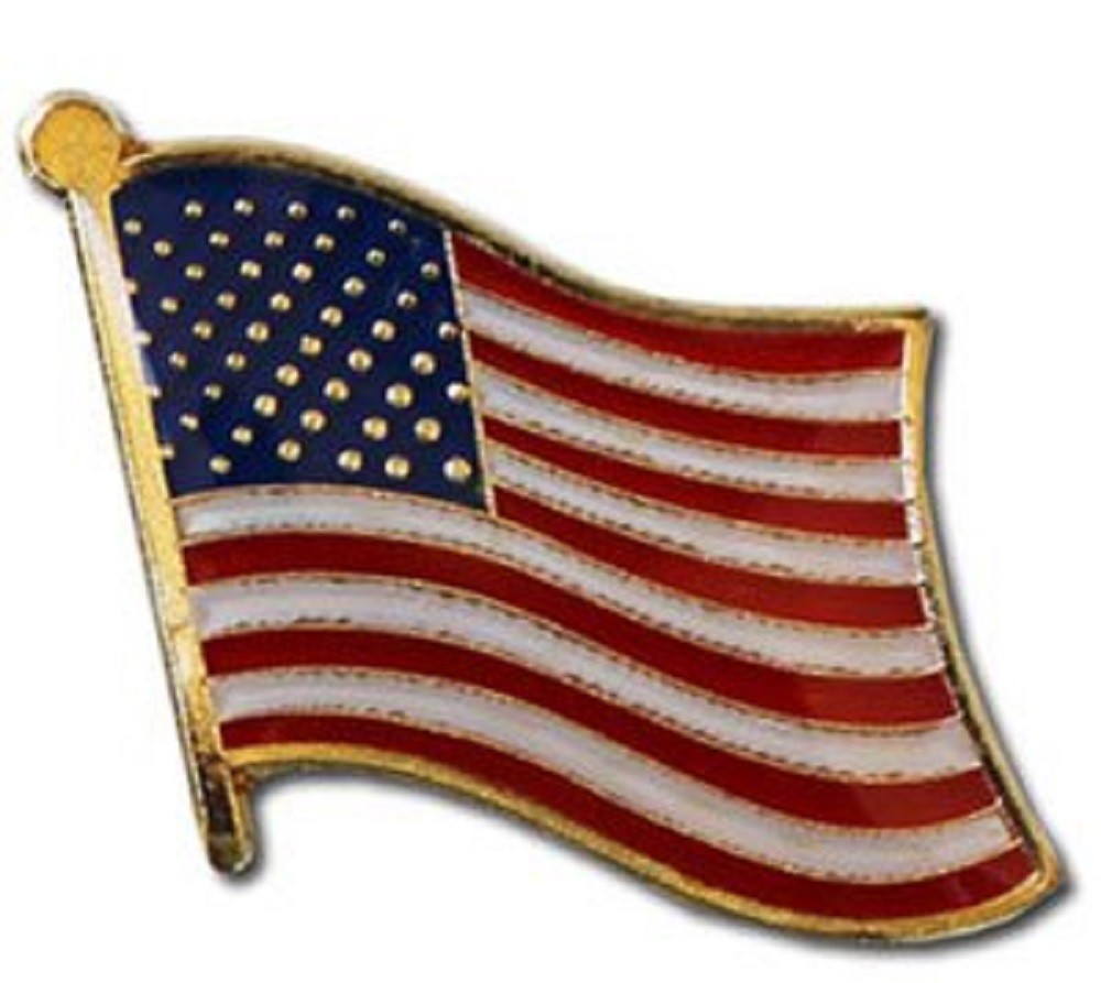 USA American United States Country Flag Bike Motorcycle Hat Cap lapel Pin