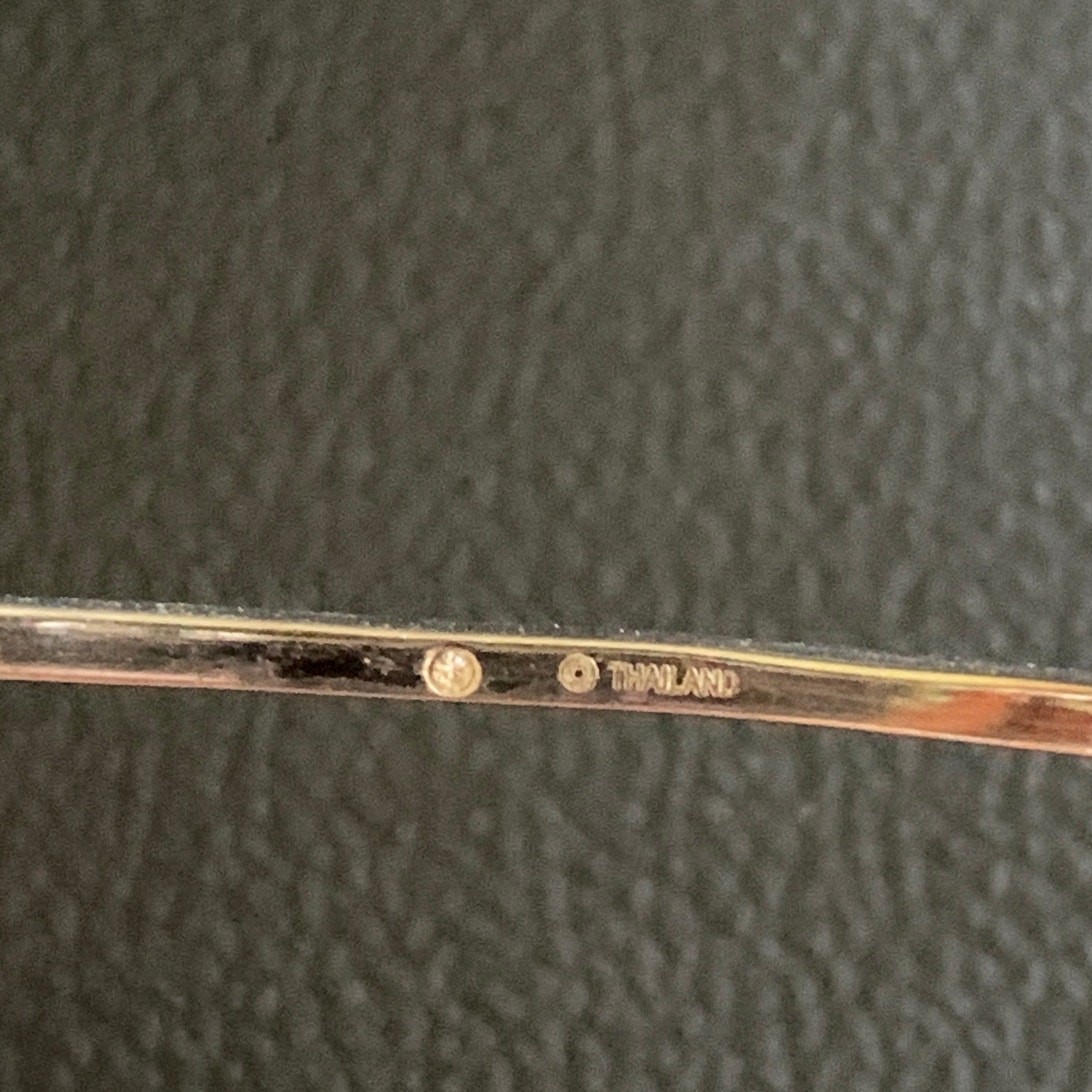 COACH Interlocking Signature C Stone Bangle Bracelet Silver Tone