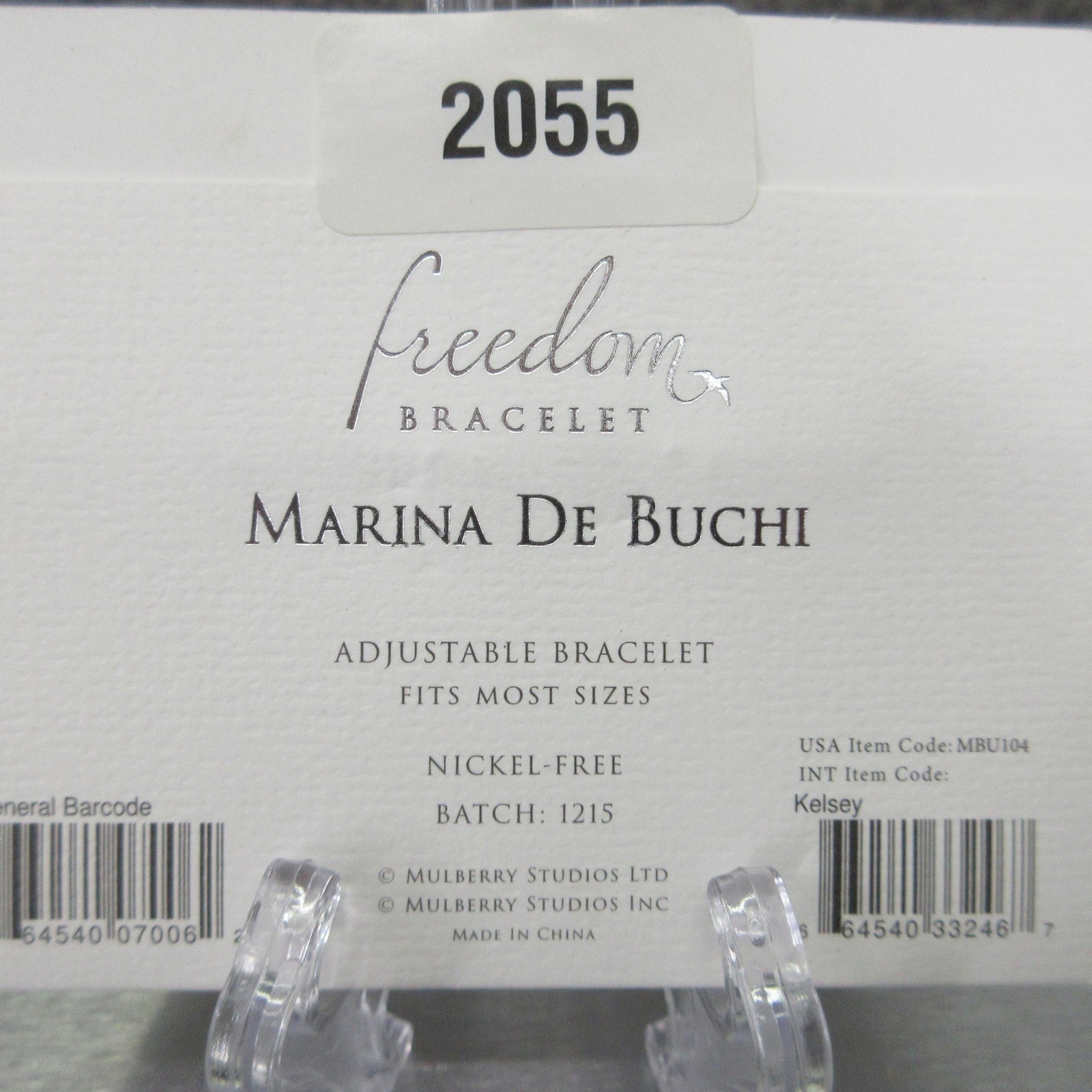 Marina De Buchi Kelsey Freedom Chain Bracelet Gold Tone Adjustable Nickel Free