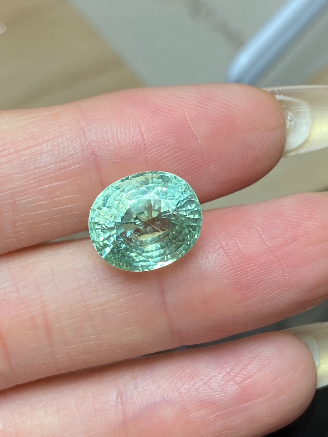 [jerseychou]Natural Paraiba Tourmaline 7.22ct , AIGS