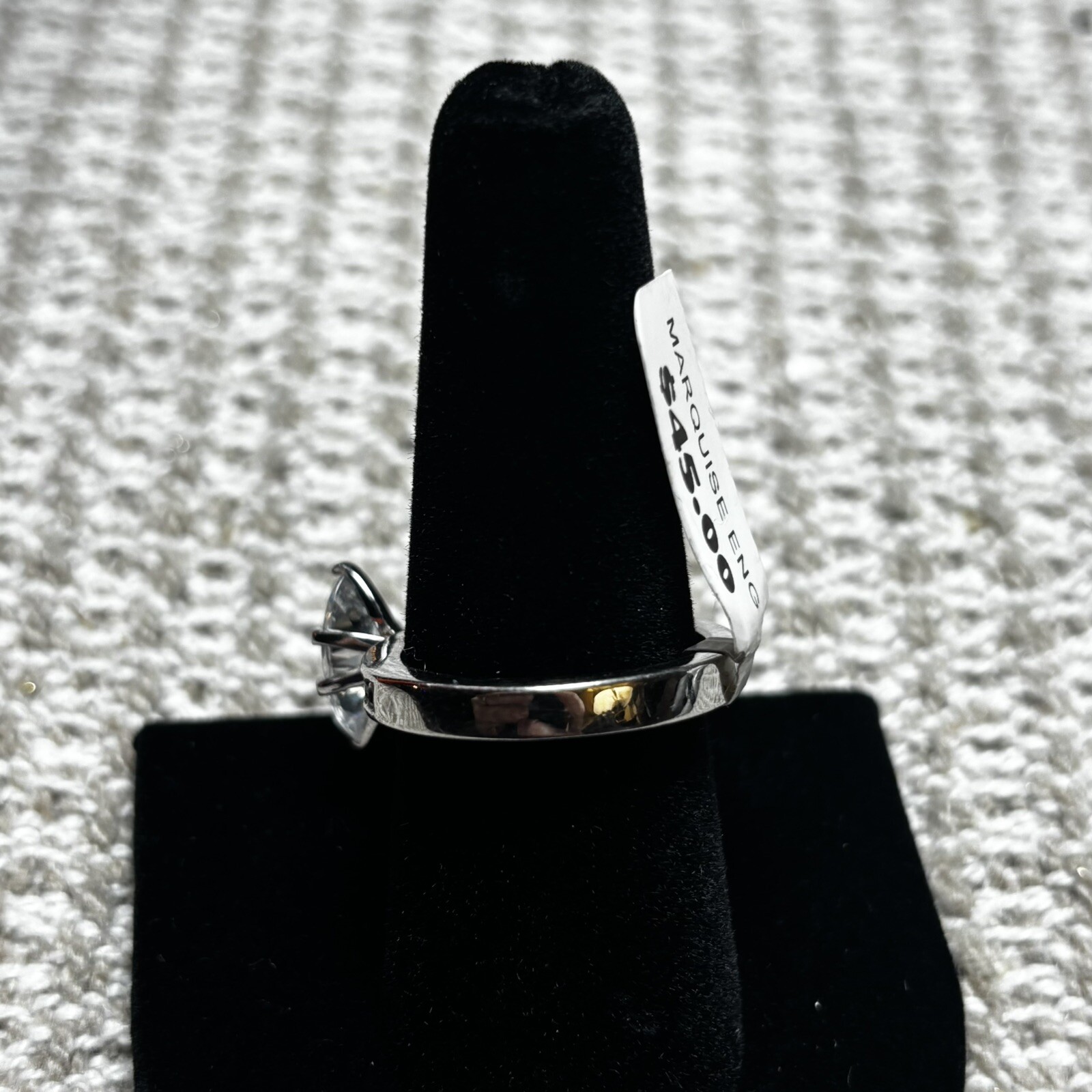 Size 7 Fashion Jewelry Ring Marquise Eng Engagement Wedding MSRP $45 No Stamp
