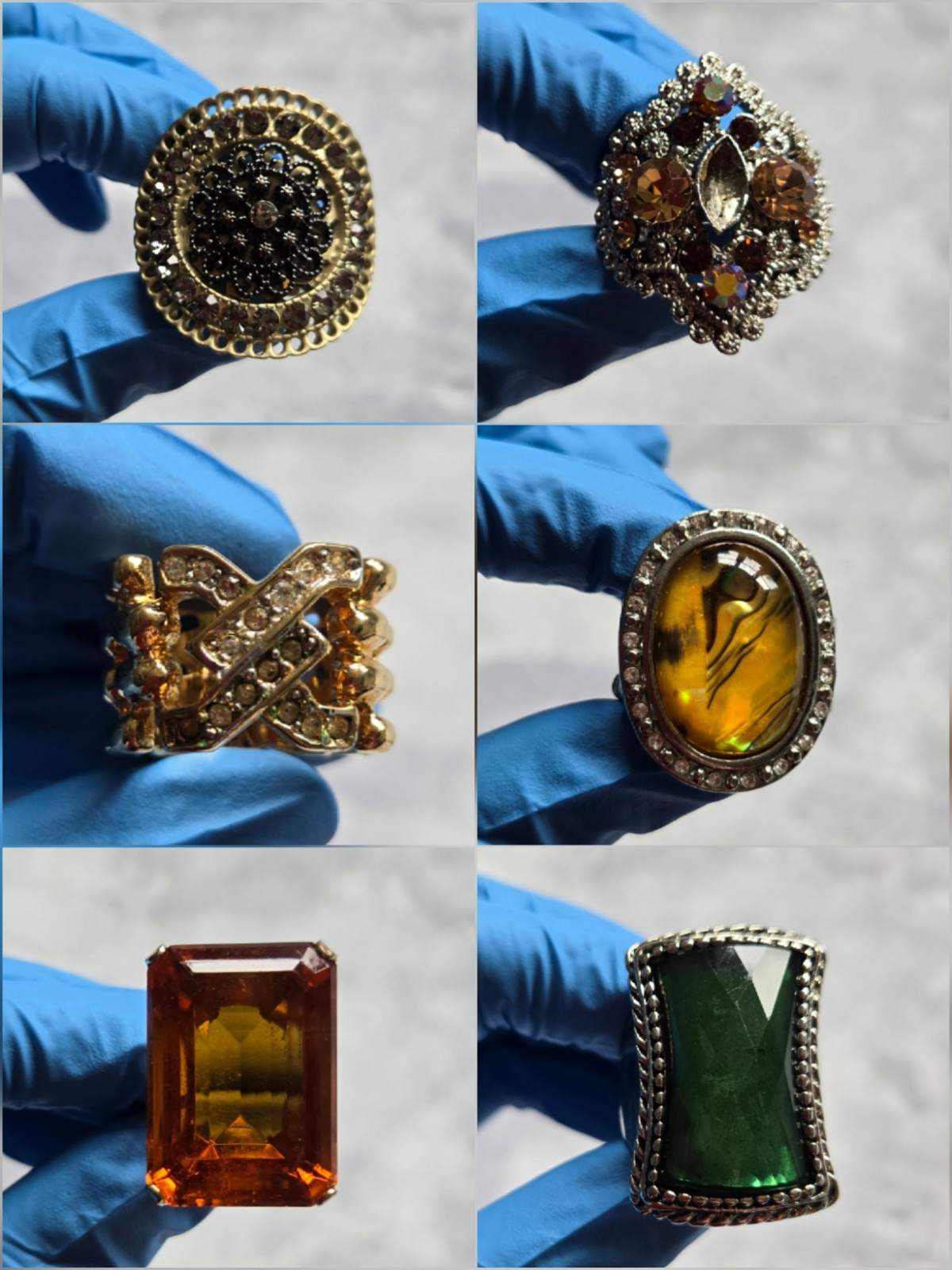 Huge Lot 55 Pc Mixed Rings Vintage to Modern Estate Jewelry Assorted Styles #02