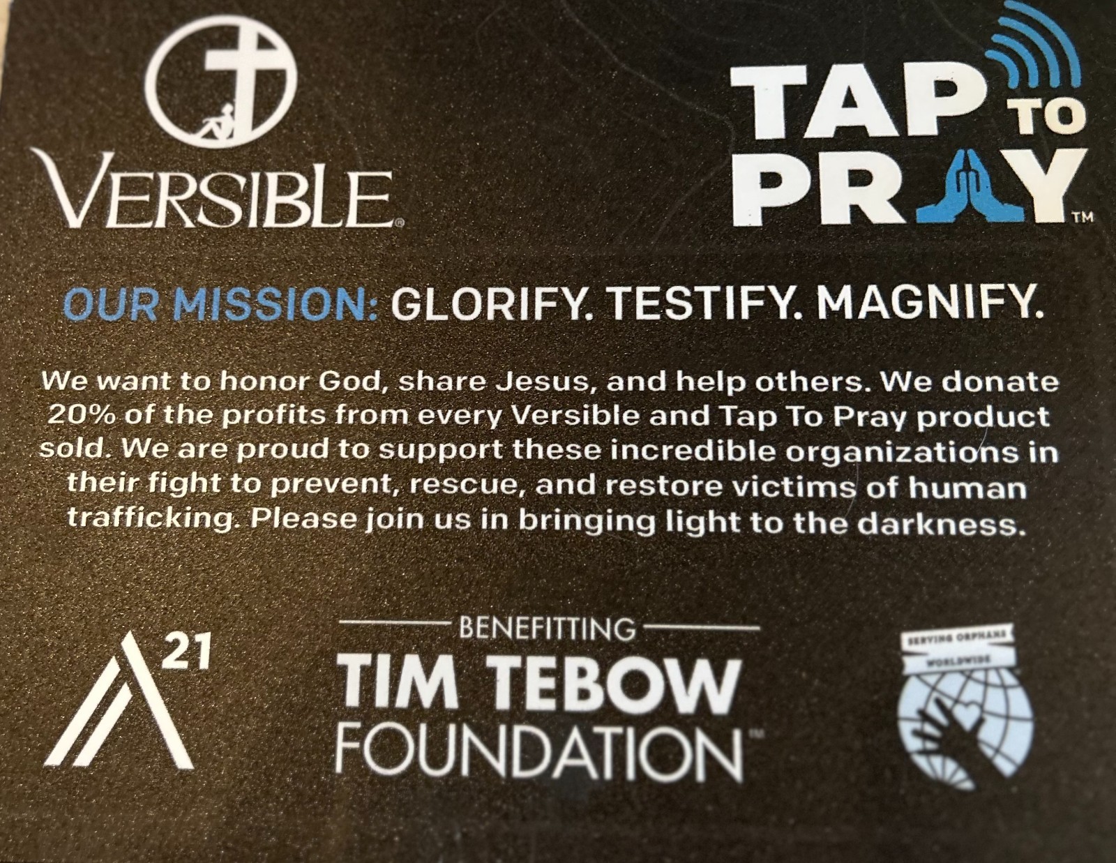 TAP TO PRAY Wristband Reversible Daily Bible Verses Christian Camo Valor