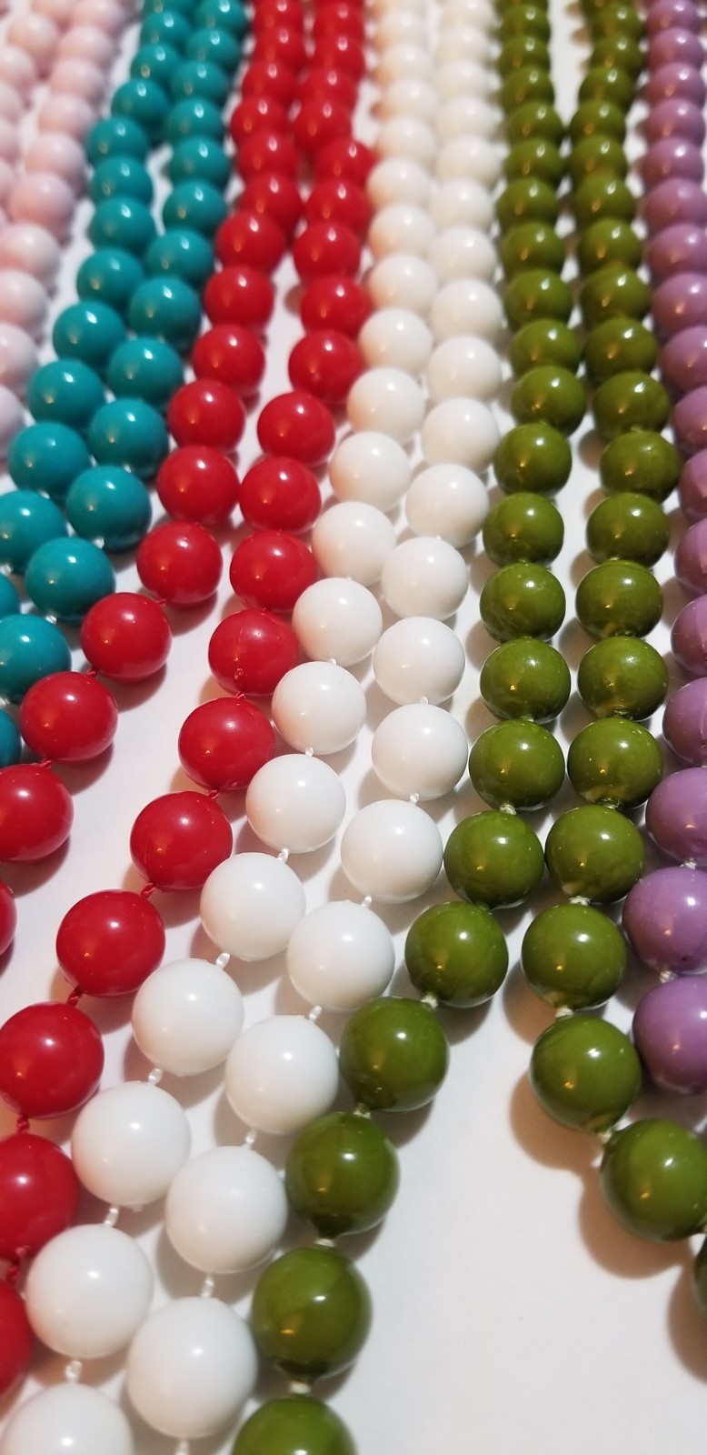 Lot Of 10 Vintage To Now Plastic Bead Necklaces – See Description