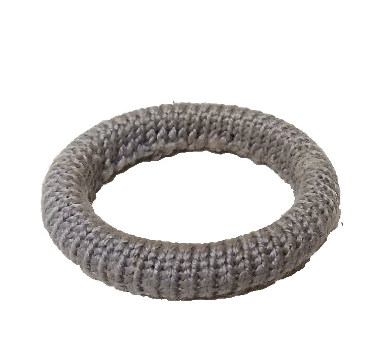Set of 3 Vintage Woven Wrapped Sweater Bangle Bracelets Teal, Green & Gray