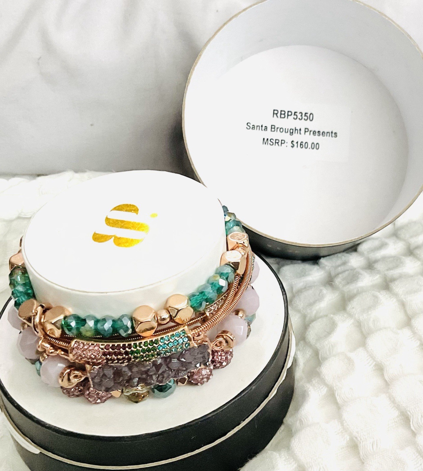 Bomb Party Retro Holiday Stack “Santa Brought Presents”