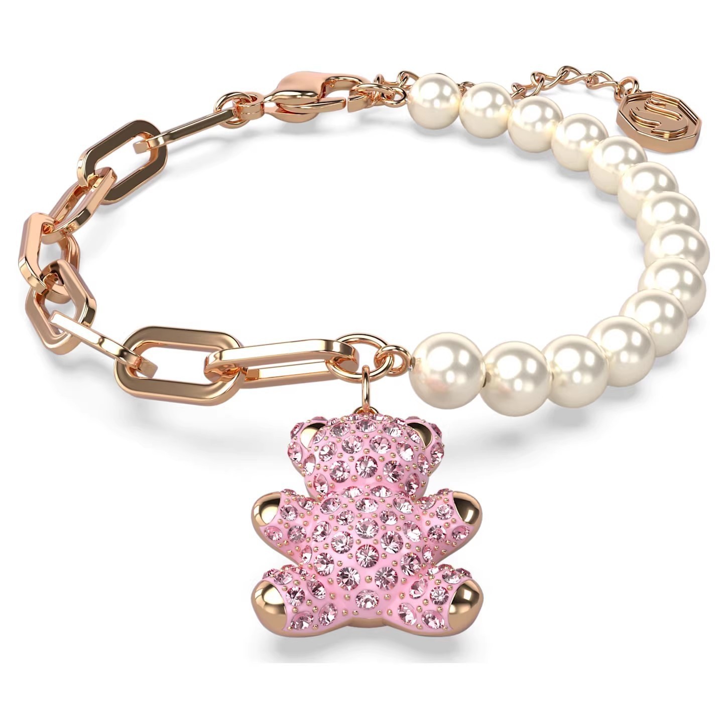 Luxury Childlike Teddy Bear Bracelet – Pearl Jewelry for Women