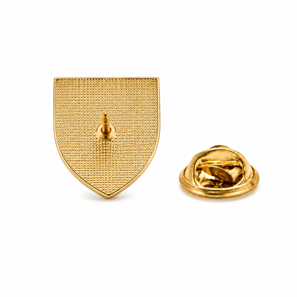 Gold Jerusalem Cross Lapel Pin – Christian Shield Pin, Religious Jewelry, Crusad