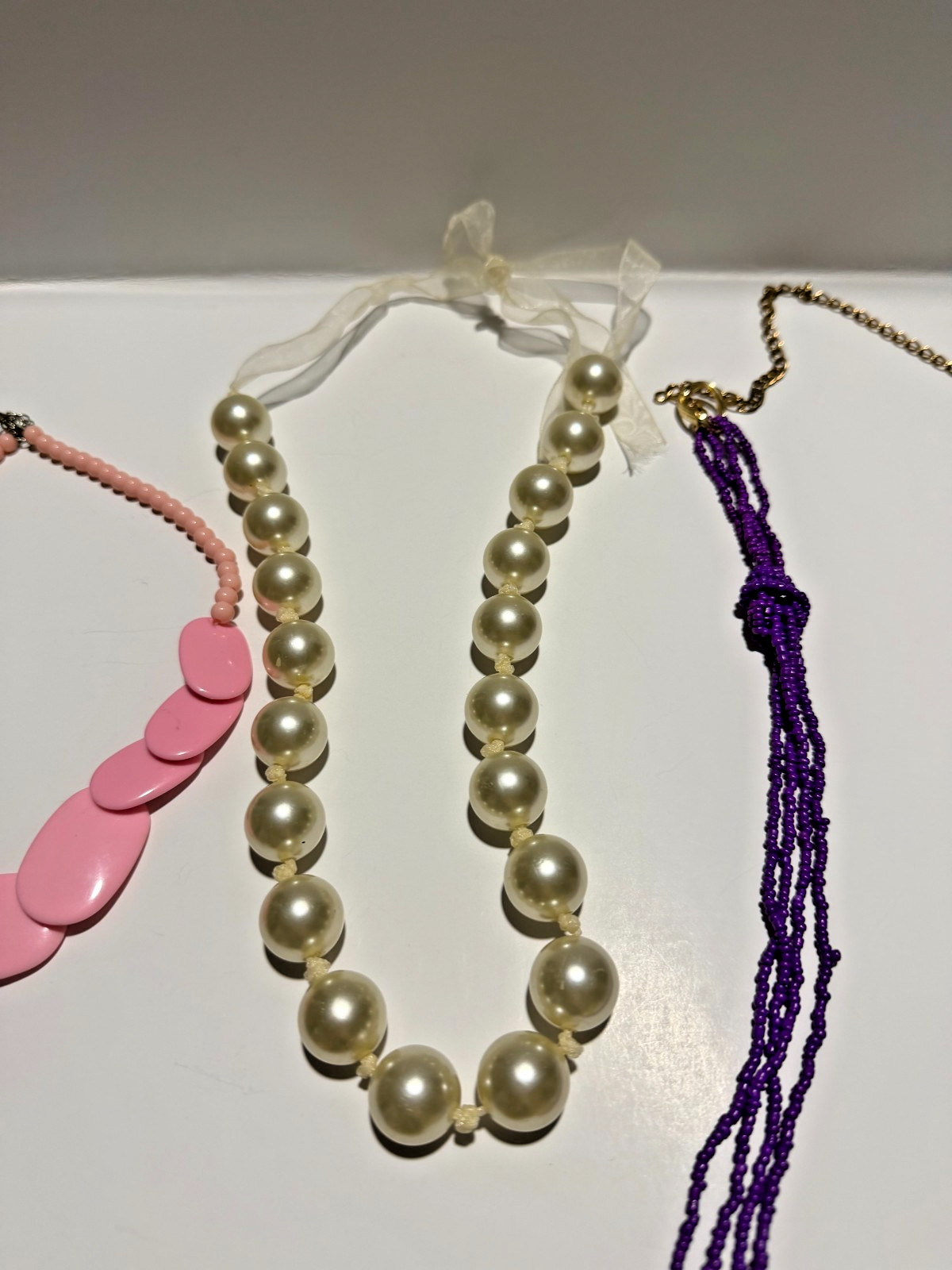 Lot of 14 Large Statement Necklaces Costume Jewelry (1 Branded Fossil)