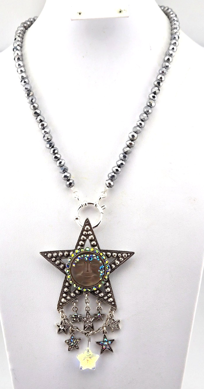 Kirks Folly LEGACY Goddess Seaview Moon Starshine Pin Pendant &2 Necklaces #63