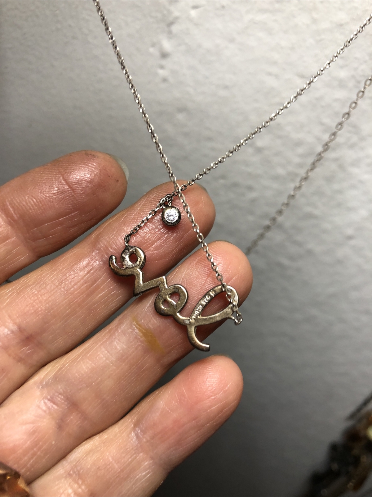 Vintage 925 Sterling Silver Mixed materials Pendant Necklaces Lot of SIX 26g
