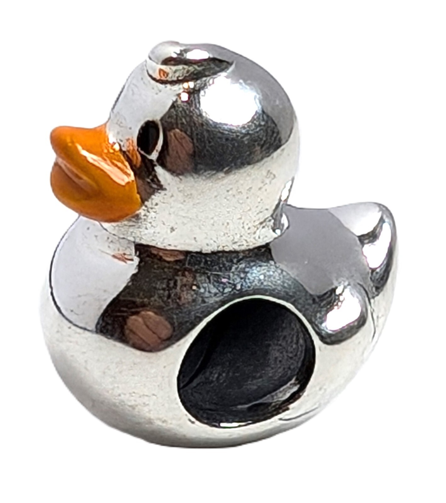 Authentic Pandora Charm, Polished Rubber Duck, #799554C01